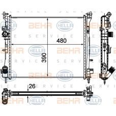 MOTOR SU RADYATÖRÜ RENAULT CLIO II 98 05 SYMBOL 00 SYMBOL II 08 1.5DCI MT AC MEK