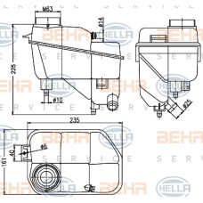 RADYATOR YEDEK SU DEPOSU MERCEDES C219 W211 S211