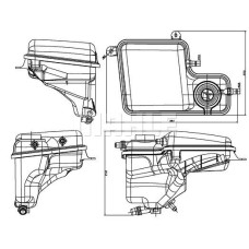 YEDEK SU DEPOSU BMW E65 E66 N52 N54