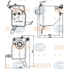 YEDEK SU DEPOSU BMW E60 E63 E64