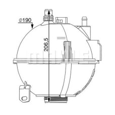 RADYATOR YEDEK SU DEPOSU BMW F25 F26