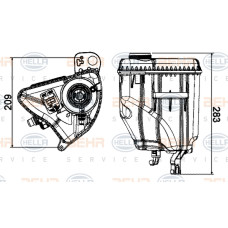 RADYATOR YEDEK SU DEPOSU BMW N47 N57 N54 B47 F10 F01 F07 F11 F12 F13 F06