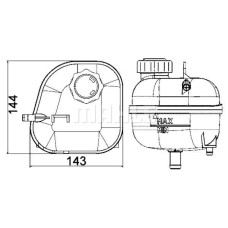 RADYATOR YEDEK SU DEPOSU MINI R50 R52 R53