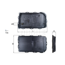 OTOMATIK SANZIMAN YAG FILTRESI GA8HP45Z-OTM.SANZ BMW F20 F45 F30 F10 F01 E84 F25