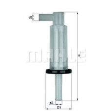YAKIT FILTRESI MERCEDES OM615 OM616 OM617 W123 W202 W124 W460