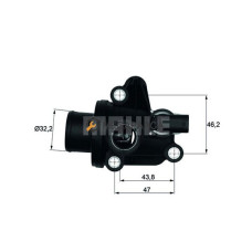 TERMOSTAT 87 C MERCEDES OM668 W168 W414