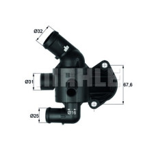 TERMOSTAT KOMPLE 87C CADDY GOLF JETTA PASSAT TIGUAN LEON OCTAVIA A3 2.0 TDI CFFA