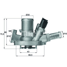 TERMOSTAT MUSURLU 80 C ALFA ROMEO GIULIETTA 10> MİTO 11> FIAT EGEA 16> 500X 14>