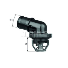 TERMOSTAT 89C P106-P306-PARTNER-BIPPER-BERLINGO-C2-C3-NEMO-SAXO-XSARA 1.1-1.4-1.