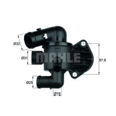 TERMOSTAT KOMPLE PASSAT-SCIROCCO 09 2.0 TDI 87C