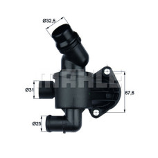 TERMOSTAT KOMPLE 87C A4-A5-A6 2.0 TDI 2009-- CAGA CAHA