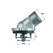 TERMOSTAT 87 C MERCEDES M112 W202 W203 CL203 W210 W211 W220