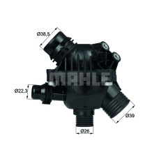 TERMOSTAT BMW E60 E81 E87 E82 E88 E90 E91 E92 E93 N52 N53