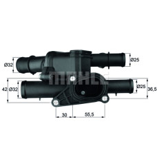 TERMOSTAT KOMPLE BORA-GOLF IV-A3 1.9-2.3-2.0 99-05 OTOM. 105C