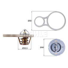 TERMOSTAT 91 C MINI W10 R50 R52 R53