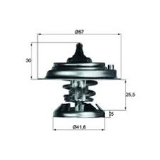 TERMOSTAT 75 C MERCEDES OM601 OM602 OM603 W124 W202 W210 W461