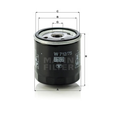 YAĞ FİLTRESİ ASTRA G 98-05 -ASTRA H-COMBO 05>CORSA C 00>VECTRA C 02>1.4-1.6-1.8-