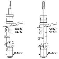 ÖN AMORTİSÖR SAĞ PEUGEOT P301 CITROEN C-ELYSEE 12