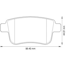 FREN BALATASI ARKA MERCEDES CITAN W415 12 . RENAULT KANGOO II 09