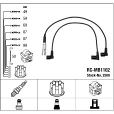 ATESLEME KABLOSU SETI MERCEDES M110 W123 S123 C123 W460 W126 R107