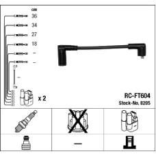 ATEŞLEME KABLOSU SETI RC-FT604 CINQUECENTO 0.9 91-94 SEICENTO 0.9 97-08