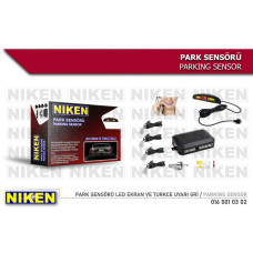 PARK SENSÖRÜ LED EKRAN VE TURKCE UYARI GRİ 22MM