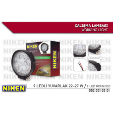 CALISMA LAMBASI 9 LEDLİ YUVARLAK