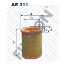 HAVA FILTRESI P106-P205-PARTNER-BERLINGO-C15-AX-BX-ZXTU3-2KARBIRATORLUP306-P206-