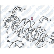 krank mili honda civic 1-6 motor r16-r18 2007-2013 4 balta