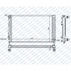 MOTOR SU RADYATORU BRAZING A4 2.4I/2.5 TDI 94->/A6 632X398X32   ####