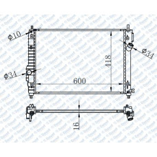 MOTOR SU RADYATORU BRAZING KALOS/ AVEO 1.2I/1.6I 05-> 600X418X16  MANUEL SANZUMA