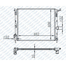 MOTOR SU RADYATORU BRAZING DACIA LOGAN 1.4-1.6 08-> 482X408X16 MANUEL SANZUMAN