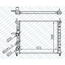 MOTOR SU RADYATORU BRAZING BRAVO-BRAVA-MAREA 1.2I-1.4I-1.6I 96-> 475X395X22 MANU