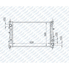 MOTOR SU RADYATORU BRAZING LINEA 1.3 JTD 621X395X26 MANUEL SANZUMAN