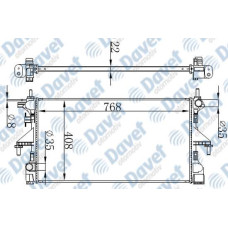 MOTOR SU RADYATORU BRAZING DUCATO-BOXER IV 15-> 768X408X22 MANUEL SANZUMAN   ###