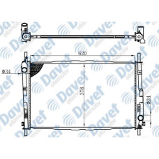 MOTOR SU RADYATORU BRAZING MONDEO III 00-07 1.8I-2.0I  620X378X26 MANUEL SANZUMA