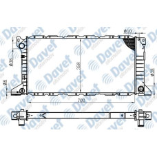 MOTOR SU RADYATORU BRAZING TRANSIT 2.5D 94-00 KLIMALI MANUEL SANZUMAN 702X358X32