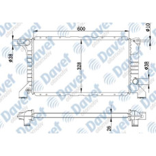 MOTOR SU RADYATORU BRAZING TRANSIT 86-> MANUEL SANZUMAN 600X329X26