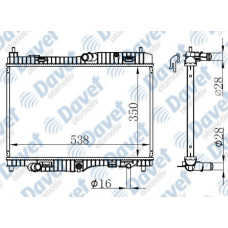 MOTOR SU RADYATORU BRAZING FIESTA VI 1.4 08-> 350X558X18 OTOMATIK SANZUMAN