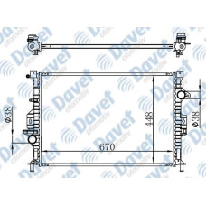 MOTOR SU RADYATORU BRAZING MONDEO 07-> MANUEL SANZUMAN 670X448X16