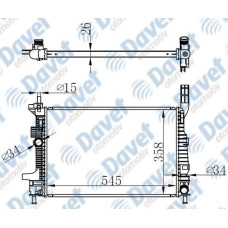 MOTOR SU RADYATORU BRAZING FOCUS 12->1.5-1.6 TDCI MANUEL SANZUMAN 545X358X26