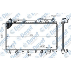 MOTOR SU RADYATORU BRAZING HONDA CRV 2.0I 95-> 350X668X16 OTOMATIK SANZUMAN   ##