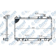 MOTOR SU RADYATORU BRAZING CIVIC 01>  350X660X16  OTOMATIK SANZUMAN