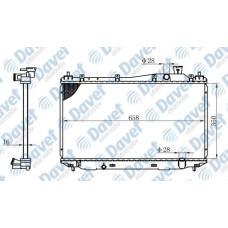 MOTOR SU RADYATORU BRAZING CIVIC 01-> 350X660X16  MANUEL SANZUMAN