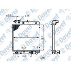 MOTOR SU RADYATORU BRAZING HONDA JAZZ 1.2-1.4 02-08 OTOMATIK SANZUMAN 325X378X16