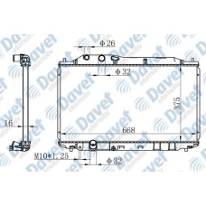 MOTOR SU RADYATORU BRAZING CIVIC SEDAN 06-> 375X668X16 MANUEL SANZUMAN
