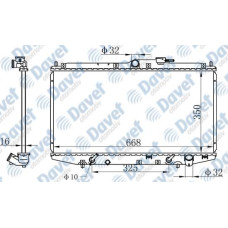 MOTOR SU RADYATORU BRAZING ACCORD 1.6-1.8-2.0 98-> 350X678X16 OTOMATIK SANZUMAN