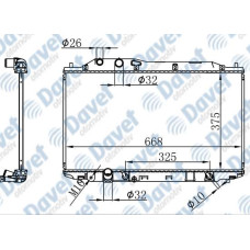 MOTOR SU RADYATORU BRAZING HONDA CIVIC SEDAN 1.6I-1.8I 06-> 375X668X16 OTOMATIK