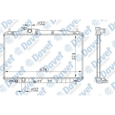 MOTOR SU RADYATORU BRAZING CIVIC VIII HB 06> 1.4-1.8 MANUEL SANZUMAN 678X374X18