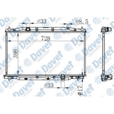 MOTOR SU RADYATORU BRAZING HONDA CRV 2,2 07 -> MANUEL SANZUMAN  398X728X26   ###